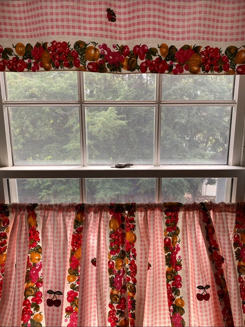 Vintage Handmade Café Curtains